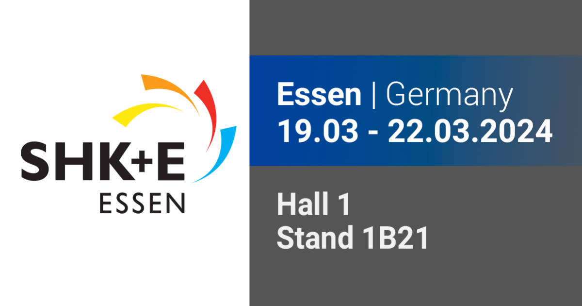 TECO at the SHK+E Fair: We look forward to seeing you in Essen from March 19 to 22, 2024