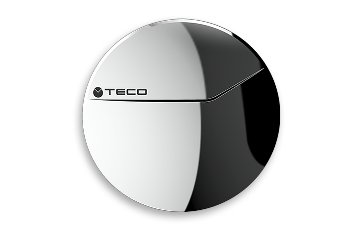 Teco Ultra polished chrome-coloured faceplate